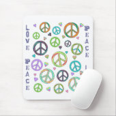 Frieden und Liebe Mousepad (Mit Mouse)