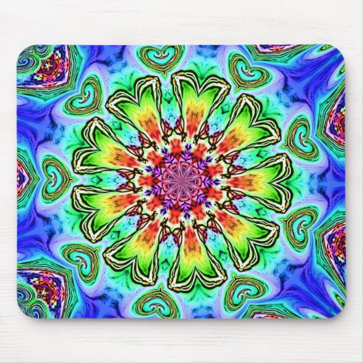 Frieden und Liebe Mousepad (Vorne)