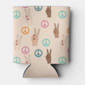 Frieden und Liebe Multikulturelles Handmuster Dosenkühler (Vorderseite)