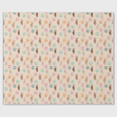 Frieden und Liebe Multikulturelles Handmuster Geschenkpapier (Flach)