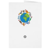 Frieden und Liebe Niedliche Cartoon Tiere der Welt (Hinten)