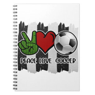 Frieden und Liebe Notizblock