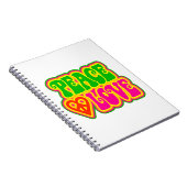 Frieden und Liebe Notizblock (Rechte Seite)