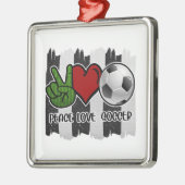 Frieden und Liebe Ornament Aus Metall (Links)