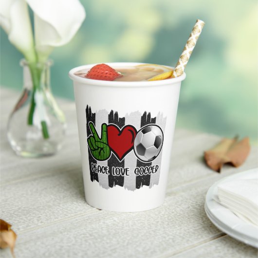 Frieden und Liebe Pappbecher (In Situ)