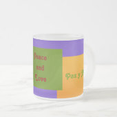 Frieden und Liebe Paz y Amor Mattglastasse (VorderseiteRechts)