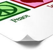 Frieden und Liebe Poster (Ecke)