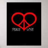 Frieden und Liebe Poster (Vorne)