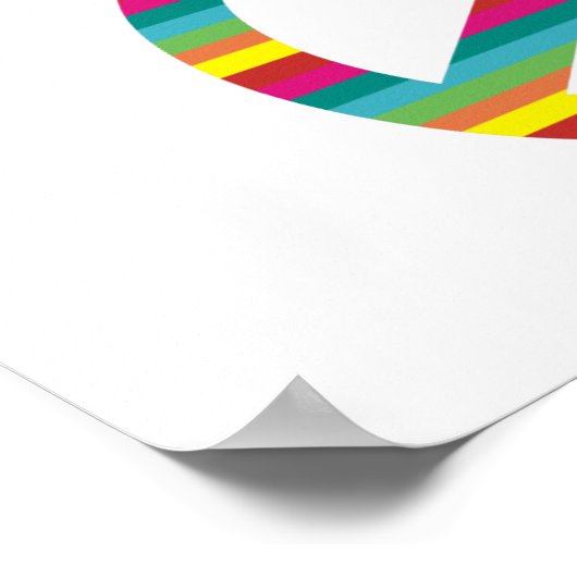 Frieden und Liebe! Poster (Ecke)