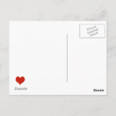 Frieden und Liebe Postkarte (Rückseite)