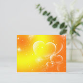 Frieden und Liebe Postkarte (Stehend Vorderseite)