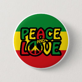 FRIEDEN und LIEBE, Reggae-Stil Button