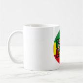 FRIEDEN und LIEBE, Reggae-Stil Kaffeetasse (Links)
