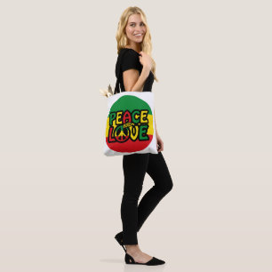 FRIEDEN und LIEBE, Reggae-Stil Tasche