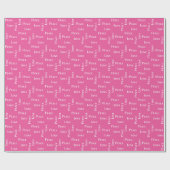 FRIEDEN UND LIEBE - rosa Wrapping Paper Geschenkpapier (Flach)
