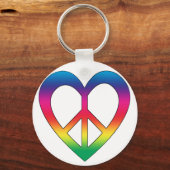 Frieden und Liebe Schlüsselanhänger (Vorderseite)