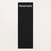 Frieden und Liebe Schwarz/Weiß Yoga Mat Yogamatte (Rückseite)