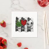 Frieden und Liebe Serviette (Beispiel)