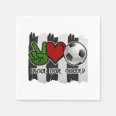 Frieden und Liebe Serviette (Vorderseite)