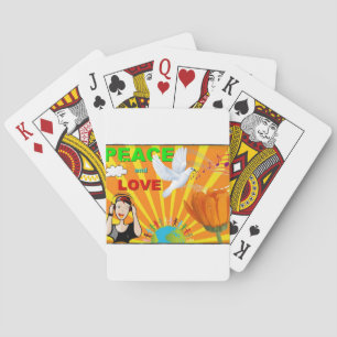 Frieden und Liebe Spielkarten