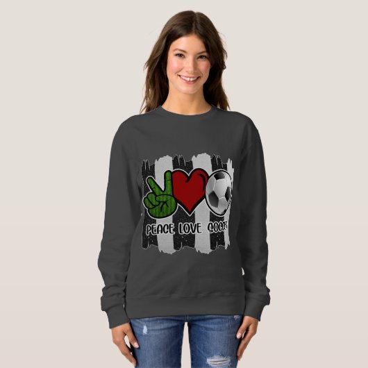 Frieden und Liebe Sweatshirt (Vorne ganz)