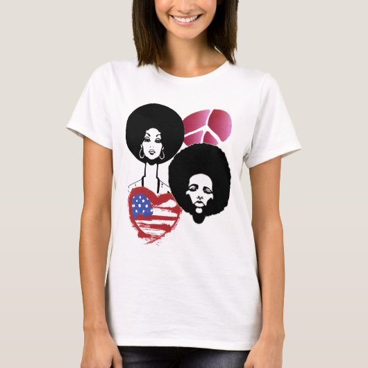 Frieden und Liebe T-Shirt (Vorderseite)