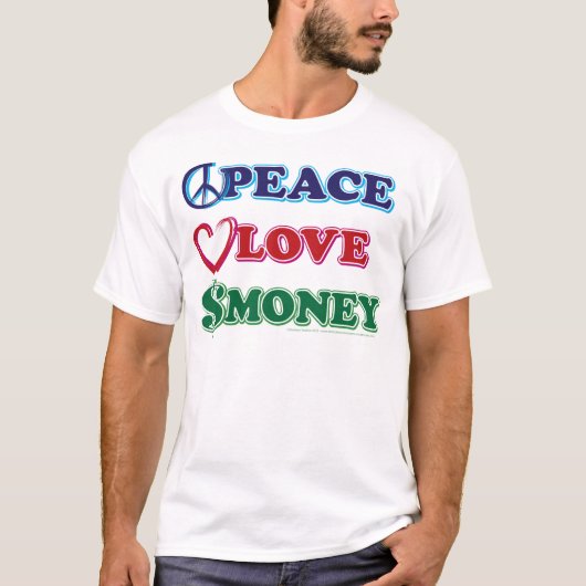 Frieden und Liebe T-Shirt (Vorderseite)