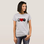 Frieden und Liebe T-Shirt (Vorne ganz)
