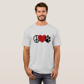Frieden und Liebe T-Shirt (Vorne ganz)