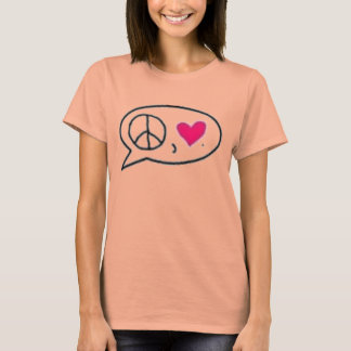Frieden und Liebe. T - Shirt der Auslandseinsätze 