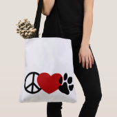 Frieden und Liebe Tasche (Von Nahem)