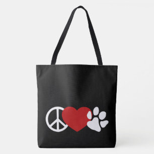 Frieden und Liebe Tasche