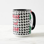 Frieden und Liebe Tasse (VorderseiteRechts)