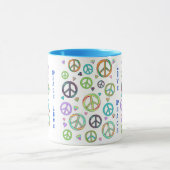 Frieden und Liebe Tasse (Zentrum)