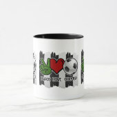 Frieden und Liebe Tasse (Zentrum)