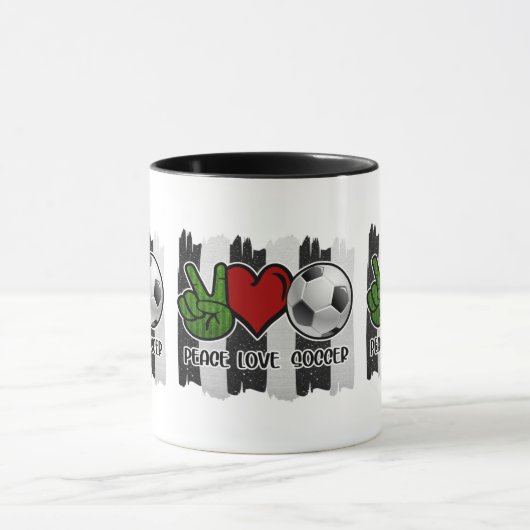 Frieden und Liebe Tasse (Zentrum)