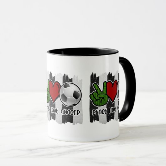 Frieden und Liebe Tasse (VorderseiteRechts)