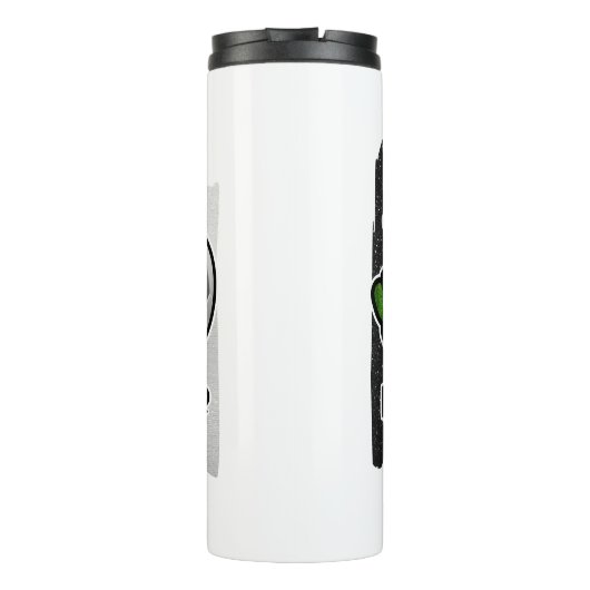 Frieden und Liebe Thermosbecher (Rückseite)