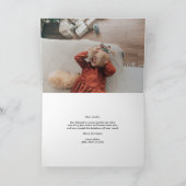 Frieden und Liebe - Überlagerungsschreiben Foto Feiertagskarte (Innenseite)