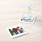 Frieden und Liebe Untersetzer (Vor Ort)