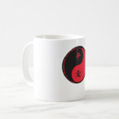 Frieden und Liebe Yinyang Kaffeetasse (Vorderseite Links)