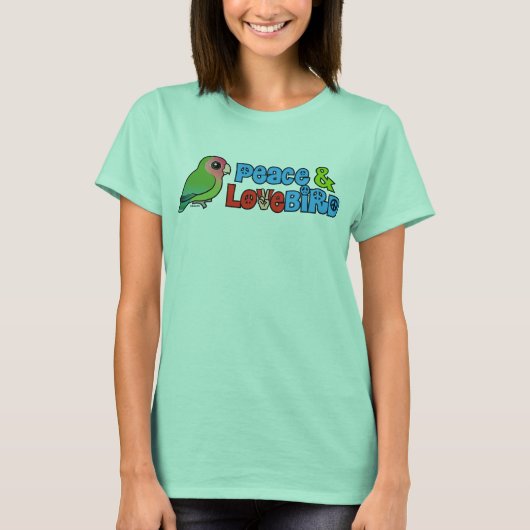 Frieden und Lovebird T-Shirt (Vorderseite)