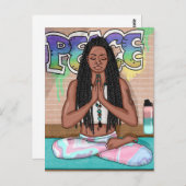 Frieden und Meditation Städtische Kunst Postkarte (Vorne/Hinten)