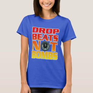 Frieden und Musik schlagen nicht Bomben T-Shirt