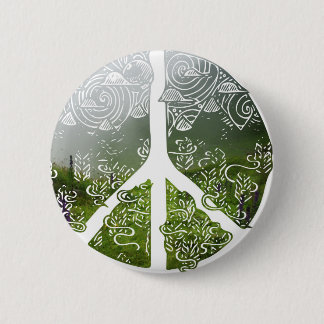 Frieden und Natur Button