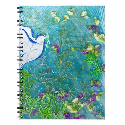 Frieden und Petals-Notebook Notizblock (Vorderseite)