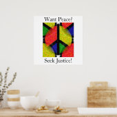 FRIEDEN UND RECHT POSTER (Küche)