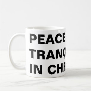 "Frieden und Ruhe in Christus" Klassische Tasse