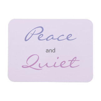 Frieden und ruhige Worte (Lilac) Magnet