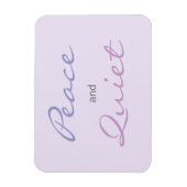 Frieden und ruhige Worte (Lilac) Magnet (Vertikal)